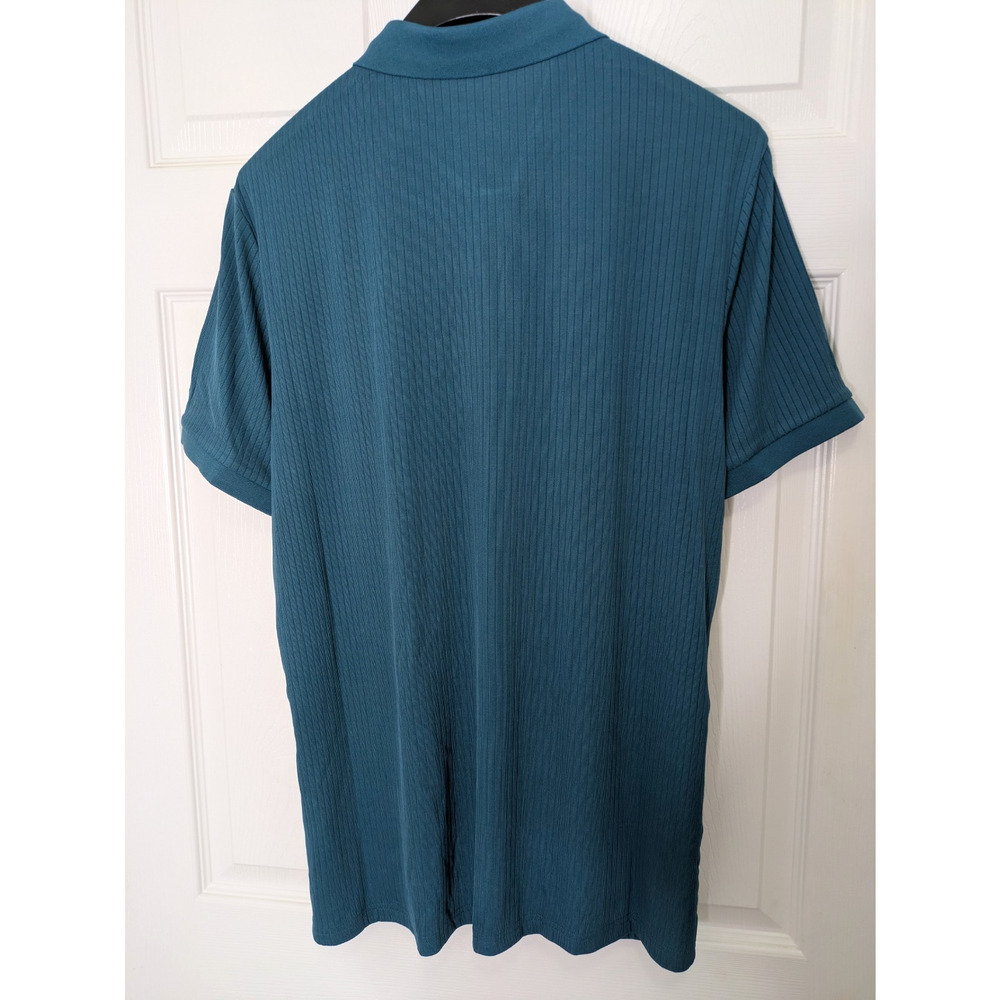 Mens Polo Shirt Golf Medium Golf Teal Short Sleeves Collared - Picture 3 of 7